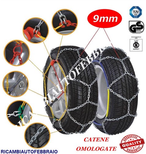 Catene neve 9mm - 9mm, honda